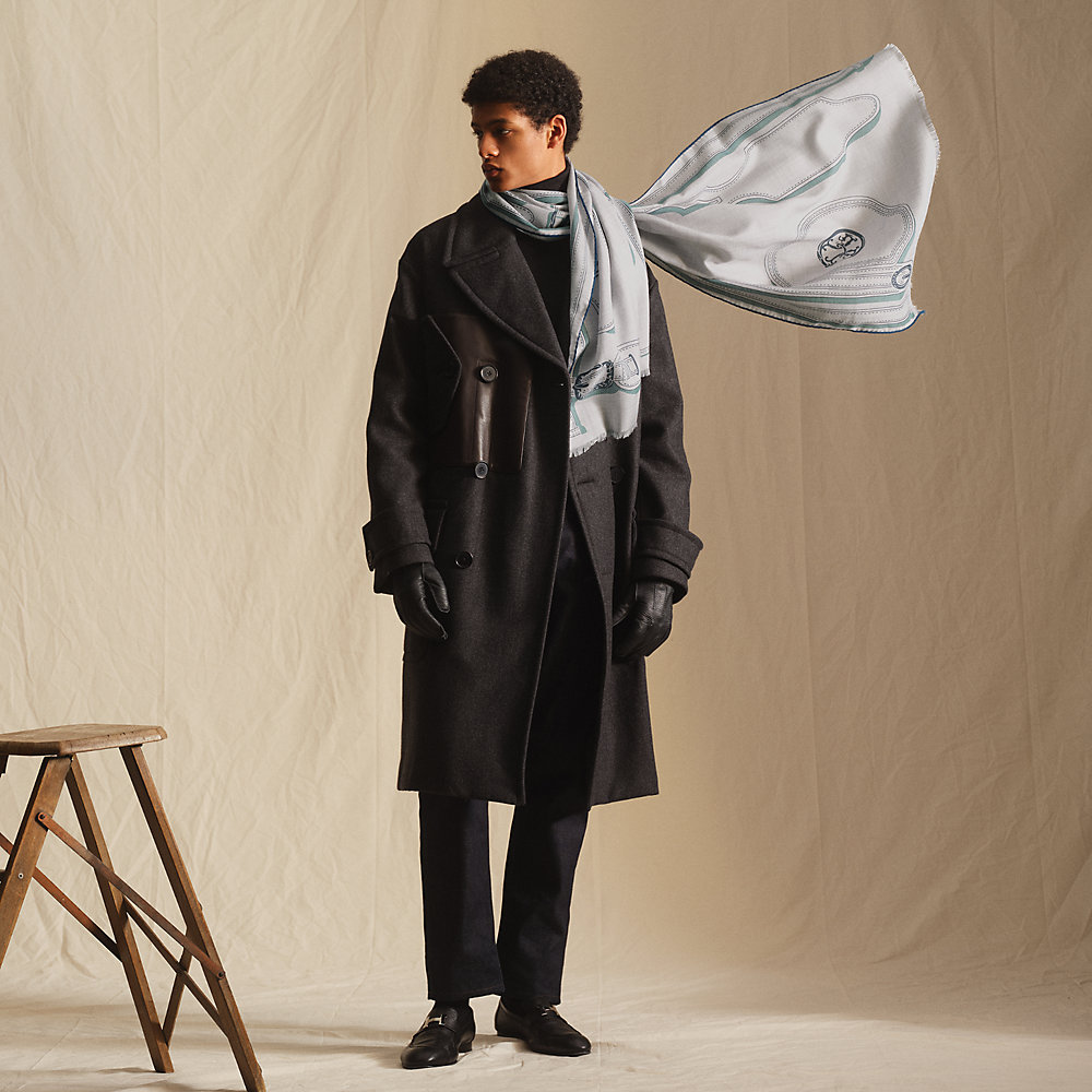 レクタングル 《大統領の馬具》 - ブルー | Hermès - エルメス-公式サイト